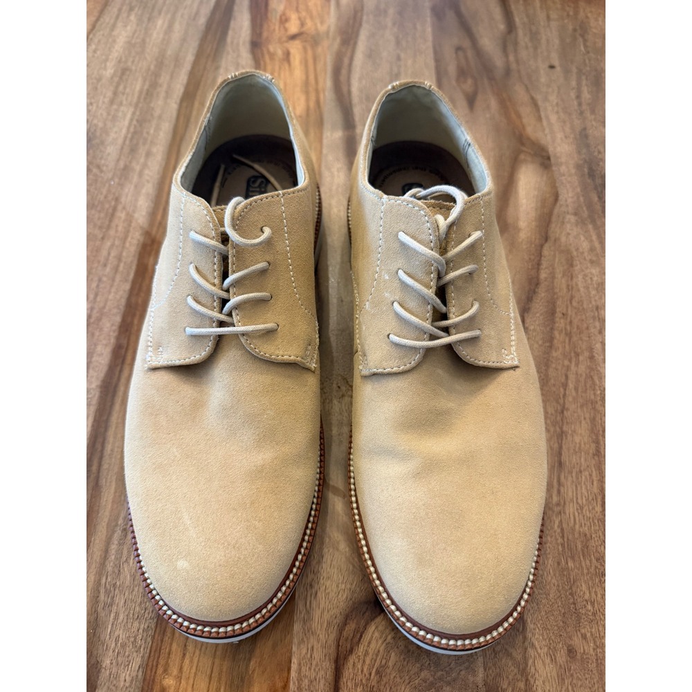 Simple Shoes Iconiclat Mens 8M Tan Suede Leather Oxford Derby Casual Shoes